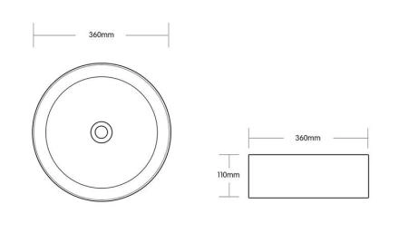 Раковина Cerutti SPA CR7044AS накладная, золото, круглая 360х360х120