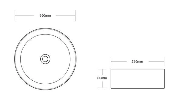 Раковина Cerutti SPA CR7044AS накладная, золото, круглая 360х360х120