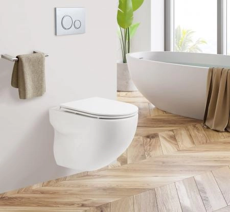 Сиденье для унитаза BELBAGNO FLAY-R BB2111SC быстросъемное, дюропласт, soft close, металическое крепление