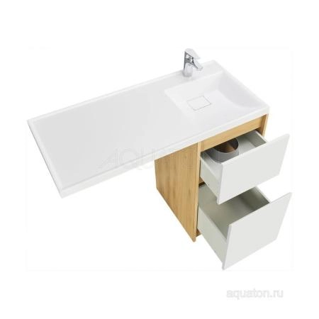 Тумба под раковину AQUATON Лондри 40 Дуб Сантана без фасада 1A267001LH0C0