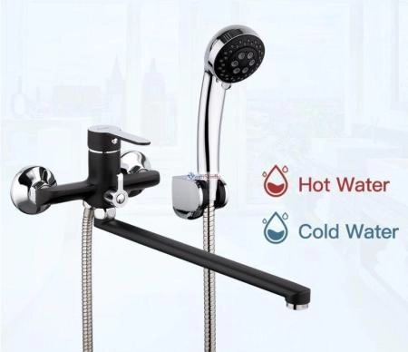 Смеситель для ванны Frap F2242 черный хром