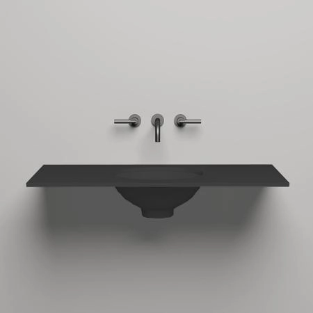 Salini Столешница 100х50х1.5 cм, из материалов S-Stone, цвет: RAL 9011