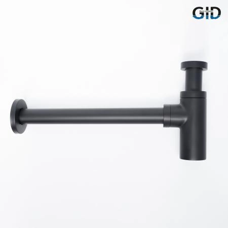 Сифон для раковины Gid G-74BL  75503S черный матовый