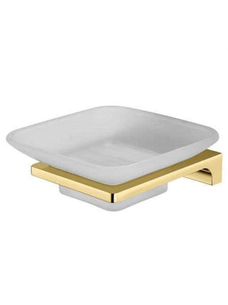 Мыльница с держателем WONZON & WOGHAND ECLIPSE, Глянцевое золото (WW-9122-LG)