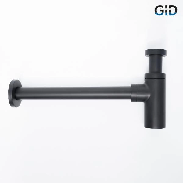 Сифон для раковины Gid G-74BL  75503S черный матовый