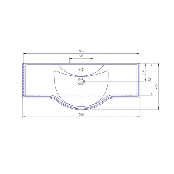 Раковина СаНта Классик 120