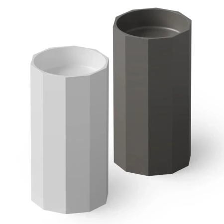 Dea Design Pedestal Basin Раковина 48х45.6х90см., напольная, без отв., Solid Surface, цвет: White №18