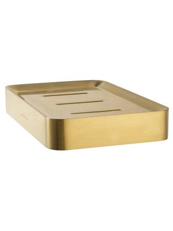 Мыльница с держателем WONZON & WOGHAND LOTTE, Брашированное золото (WW-8324-BG)
