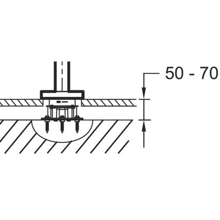 База для установки напольного смесителя Jacob Delafon AVID 97904D-NF