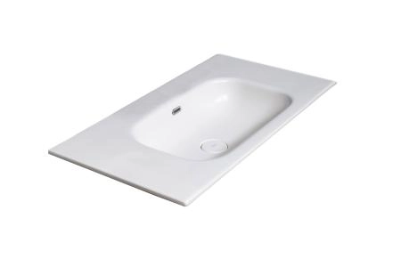 Раковина моноблок Boheme Vallessi 80 белая керамика без отверстия 838-080-W без отв