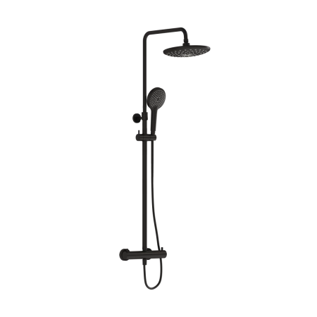 Душевая система VitrA Aquaheat A4720536EXP с термостатическим смесителем и ручным душем матовая черная латунь