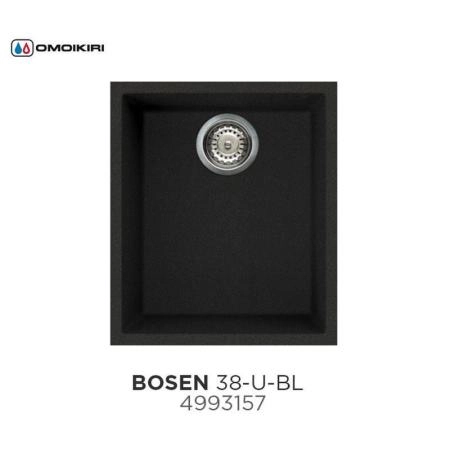 Кухонная мойка Omoikiri Bosen 38-U-BL 4993157, 380х440, черный