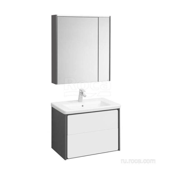 Тумба под раковину Roca Ronda 60 белый глянец/антрацит ZRU9302963