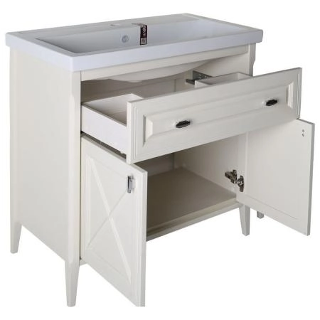 Тумба под раковину Asb Woodline Монте 80 Бежевый