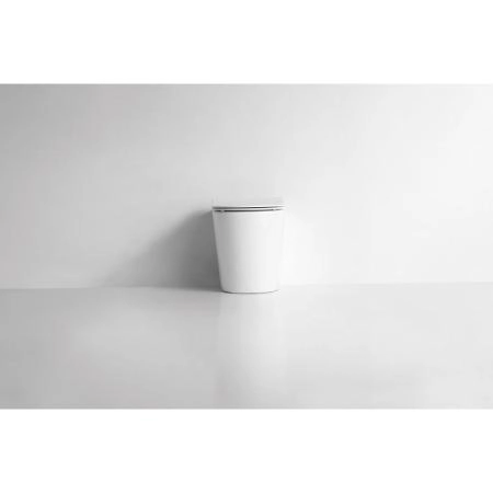 Унитаз CeramaLux NS-3178 56 см приставной безободковый микролифт