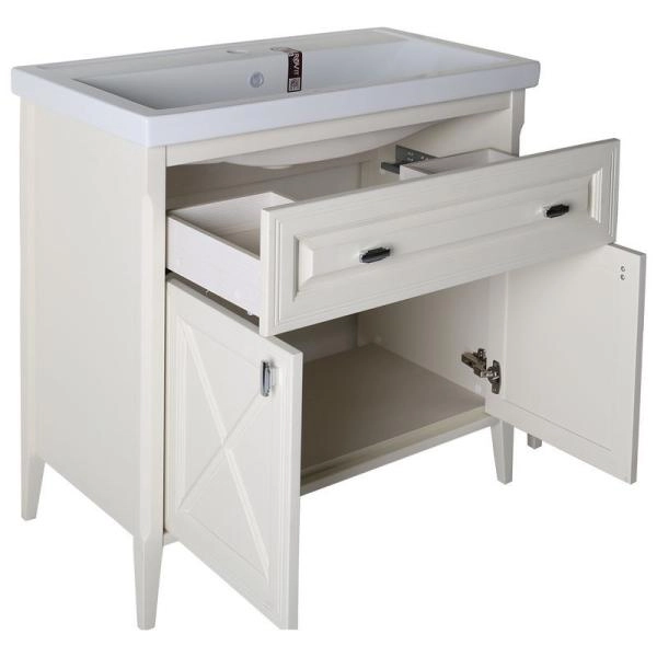 Тумба под раковину Asb Woodline Монте 80 Бежевый