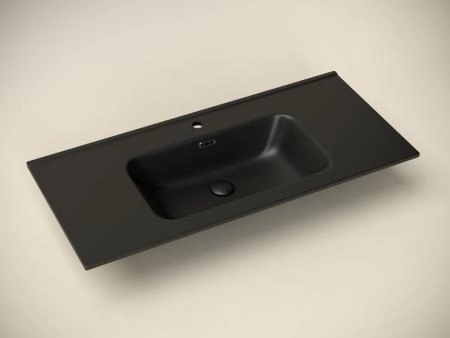 Умывальник накладной прямоугольный (цвет Черный Матовый) Element 1010*465*180мм