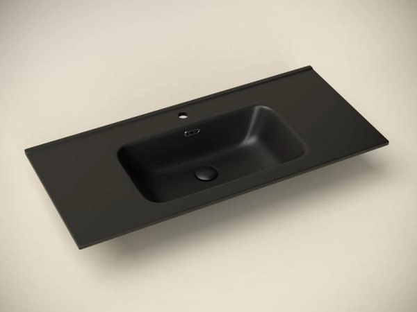 Умывальник накладной прямоугольный (цвет Черный Матовый) Element 1010*465*180мм