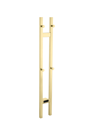 Полотенцесушитель электрический Boheme 2-трубы квадратный GOLD 728-G