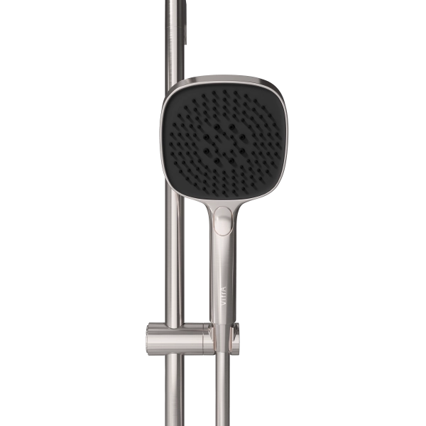 Душевая стойка VitrA Core Square A4591734EXP с ручным душем без смесителя брашированный никель