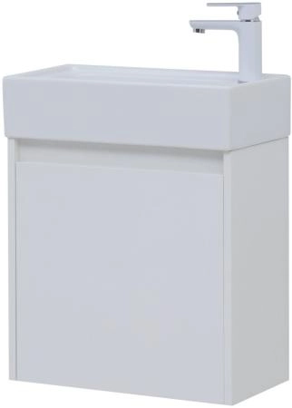 Тумба под раковину Aquanet Nova Lite 50 белый глянец (1 дверца)