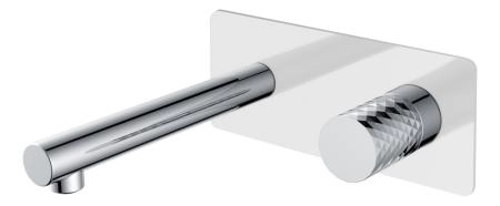 Смеситель STICK Boheme из стены WHITE DIAMOND CHROME 125-WCR
