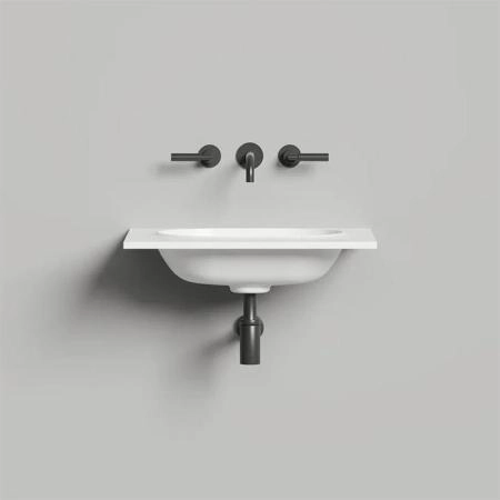 Salini Onda Flow Oval Essentials Раковина 60х50х14см., подвесная, 1 отв., цвет: белый матовый