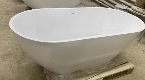 Ванна AquaStone Бали 180х80 литьевой мрамор с переливом