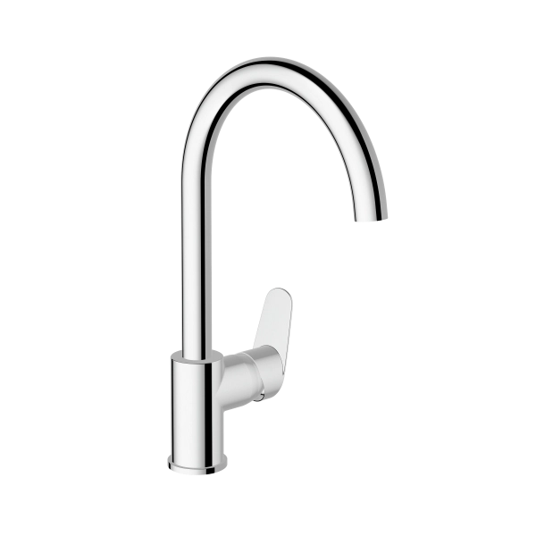 Смеситель VitrA Flow Round  A43407EXP с поворотным изливом однорычажный хром латунь