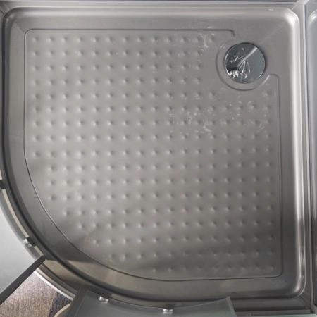 Душевая кабина Esbano 80x80 полукруг матовое стекло ESKG80CR