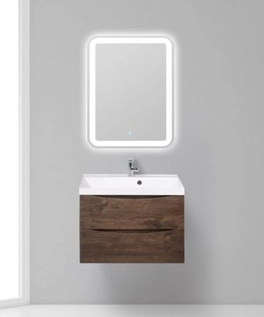 Тумба под раковину Belbagno MARINO Rovere Bianco подвесная 700x450x500 MARINO-700-2C-SO-WO-P