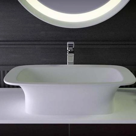 KNIEF Glam Раковина 60х45х116 см, без отв., цвет: белый матовый