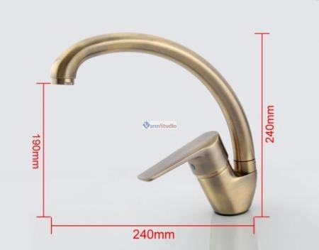 Смеситель для кухни Frap F4130-4 бронза