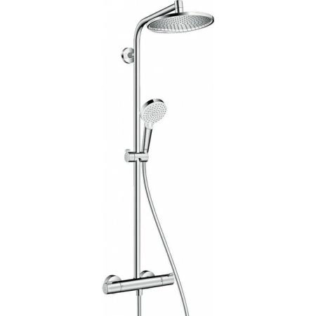 Hansgrohe 27268000 Crometta S Душевая система для душа с термостатом , ?240/100 мм, 2 режима, EcoSm, хром