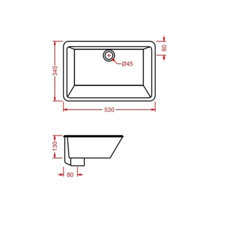 Artceram WASHBASINS GEA Раковина 53х34.5 см, без отв., цвет: белый