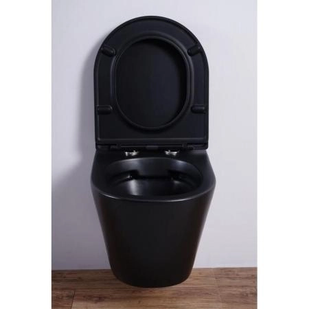 Унитаз Esbano CLAVEL (Matt Black) подвесной безободковый микролифт