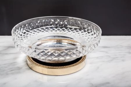 Мыльница Boheme ЗОЛОТО Crystal Luxury Options 10205
