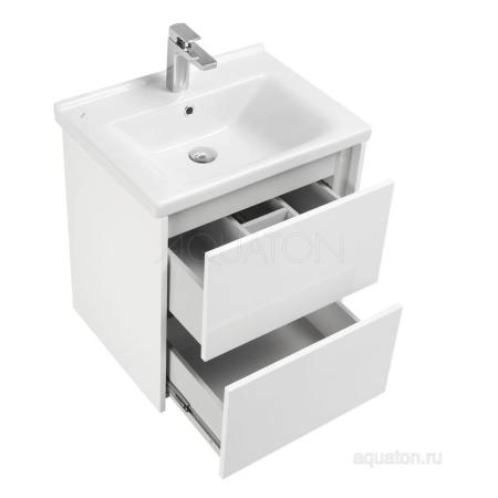 Тумба под раковину Aquaton Стоун 1A231401SX010 60 с ящиком,белый