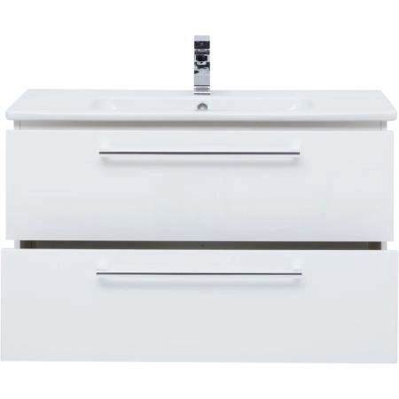 Тумба Dreja GIO 100 см под умывальник белый глянец, подвесная