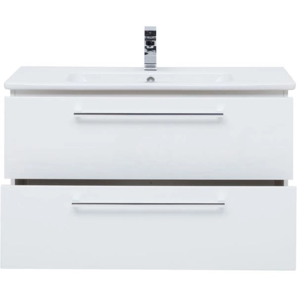 Тумба Dreja GIO 100 см под умывальник белый глянец, подвесная