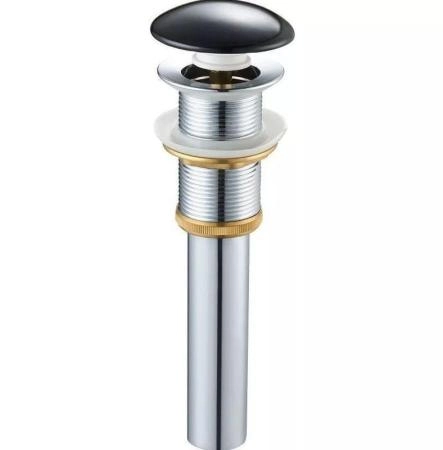 Керамический донный клапан Gid Bl100 без перелива черный глянцевый