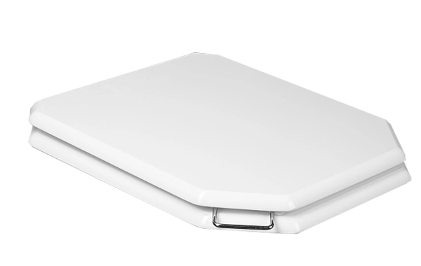 Крышка массив для подвесного унитаз Bohemeа Vogue микролифт CHROME_Комплект 947-CR