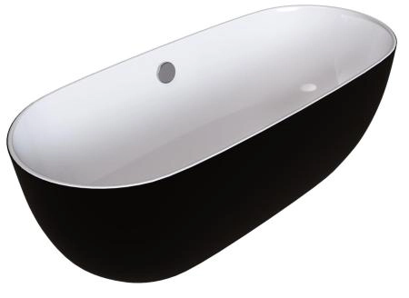 Ванна GROSSMAN GR-2401 M Black (75x150x58) отдельностоящая