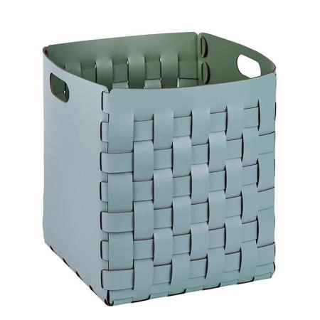 ADJ Корзинка Bottega, 35x35xH40 см., цвет: небесный/эвкалипт