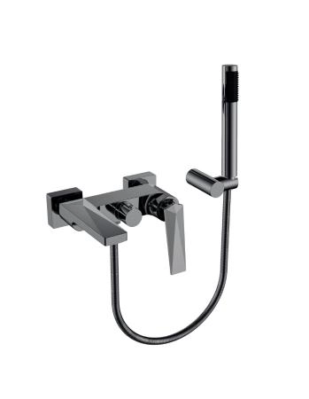 Смеситель для ванны Boheme с душ.гарнитуром VENTURO Shine Gun Metall 373-SGM