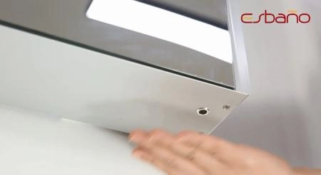 Зеркальный шкаф ESBANO ES-5005 LED подсветка сенсор, с розеткой 500x700X150