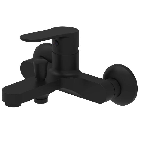 Смеситель для ванны Azario ELVIS с ручным душем, черный (AZ-WWK238155PA)