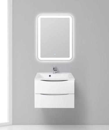 Раковина из искусственного мрамора 650x450x150 Белый BB650/450-LV-MR-PR