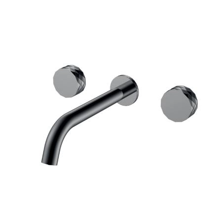 Смеситель из стены Boheme STICK DIAMOND на 3 отв. Shine Gun Metal 152-2-SGM.1