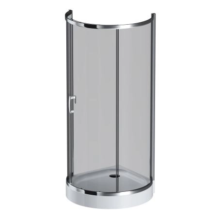 Душевой уголок 95x95 см, без поддона AM.PM Like W83G-333-095CG стекло тонированное, профиль глянцевый хром